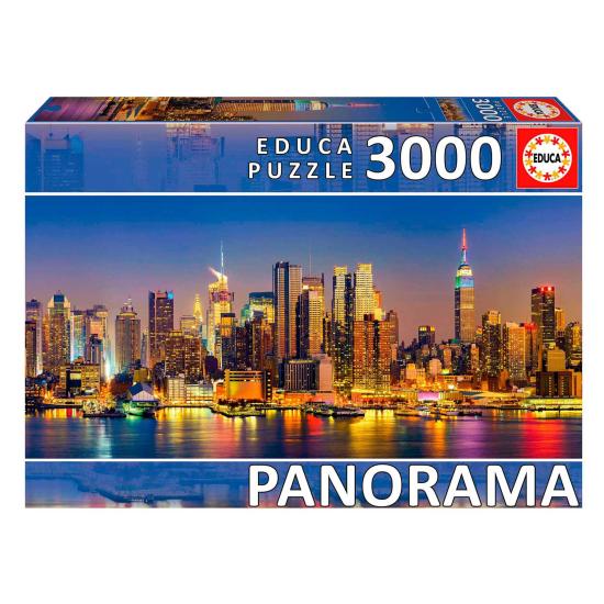 Puzzle Educa Vue Panoramique de Skyline New York 3000 pièces