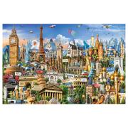 Puzzle Educa Symboles de l'Europe (pièces miniatures) 1000 pièce