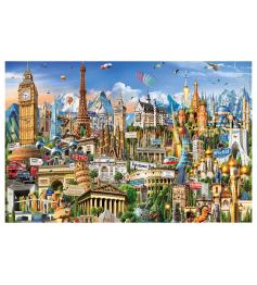 Puzzle Educa Symboles de l'Europe (pièces miniatures) 1000 pièce