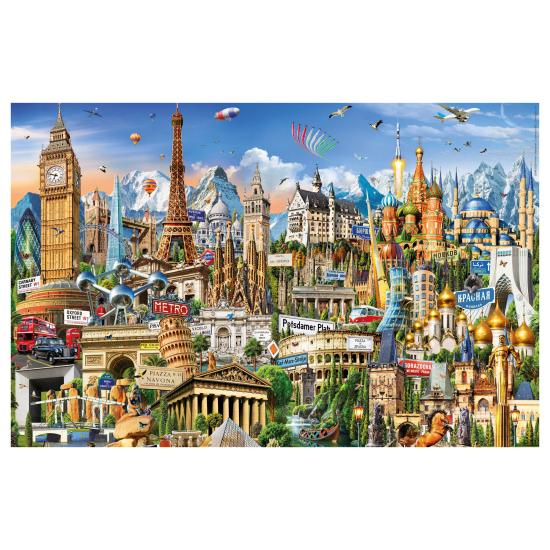 Puzzle Educa Symboles de l'Europe (pièces miniatures) 1000 pièce Puzzle Educa Symboles de l'Europe (pièces miniatures) 1000 pièce