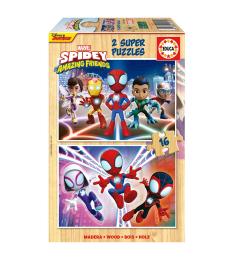 Educa Puzzle Spidey et Amazing Friends 2x16 Pzs Bois