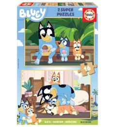 Puzzle Educa Bluey 2x16 pièces Bois