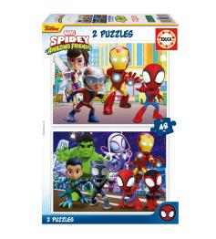 Puzzle Educa Spidey et ses amis 2 x 48 pièces