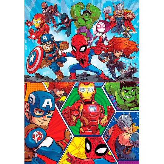 Puzzle Educa Super Hero Adventures 2 x 20 pièces