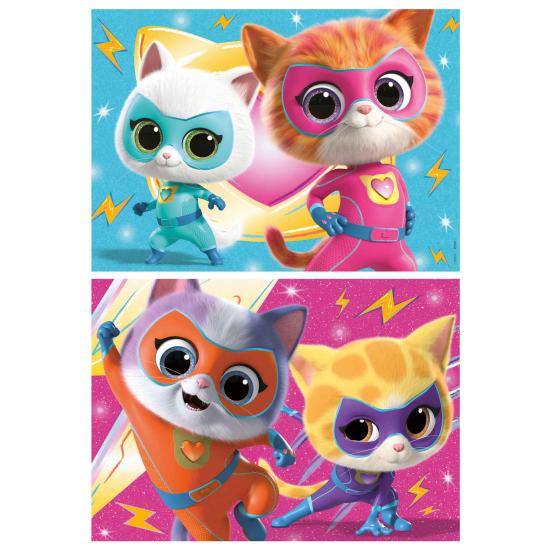 Puzzle Educa Super Kitties 2 x 20 pièces