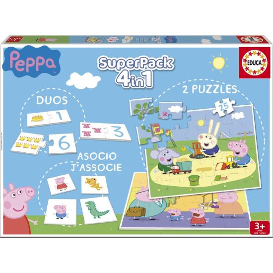 Puzzle Educa SuperPack Peppa Pig 2 x 25 pièces