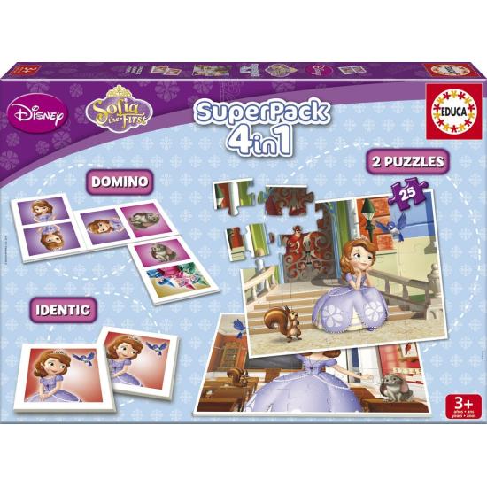 Puzzle Educa SuperPack Princesse Sofia 2 x 25 pièces Puzzle Educa SuperPack Princesse Sofia 2 x 25 pièces