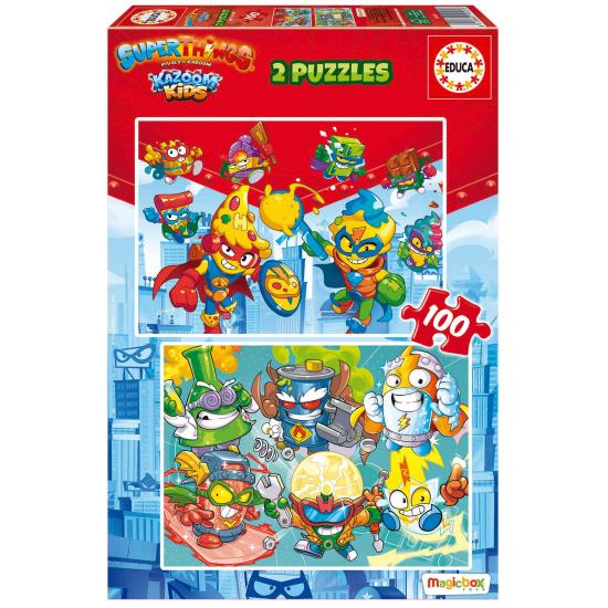 Educa Superthings Puzzle 2 x 100 pièces