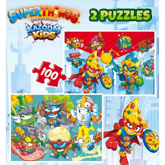 Educa Superthings Puzzle 2 x 100 pièces