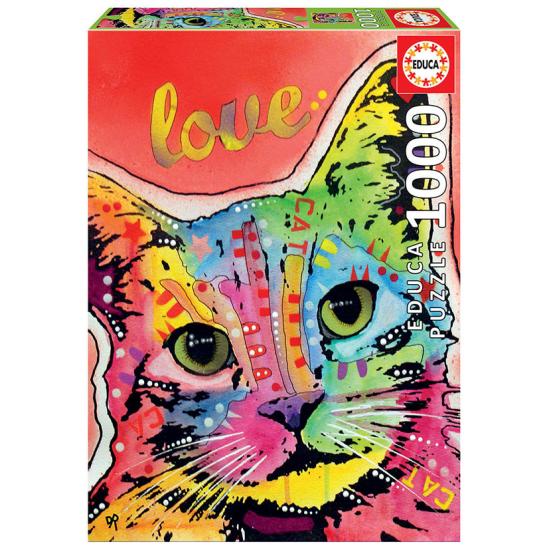 Educa Tilt Cat Love Puzzle 1000 pièces