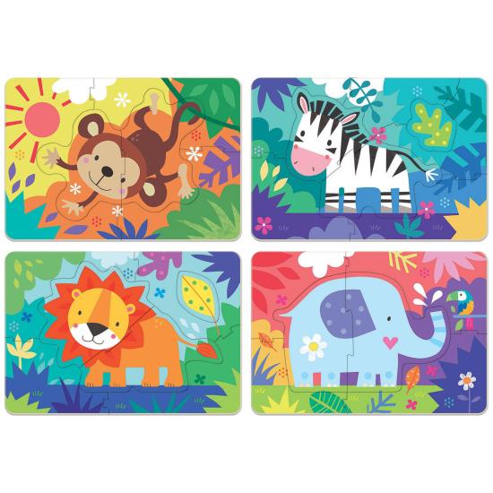 Puzzle Educa Animaux de la Jungle Progressif 5+6+7+8 Pzs Puzzle Educa Animaux de la Jungle Progressif 5+6+7+8 Pzs