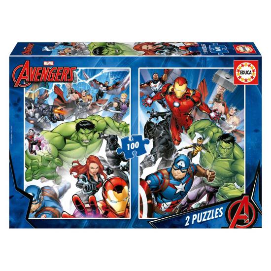 Puzzle Educa Avengers 2 x 100 pièces Puzzle Educa Avengers 2 x 100 pièces