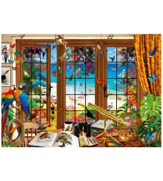 Puzzle Educa Window Bird Watcher 1500 pièces