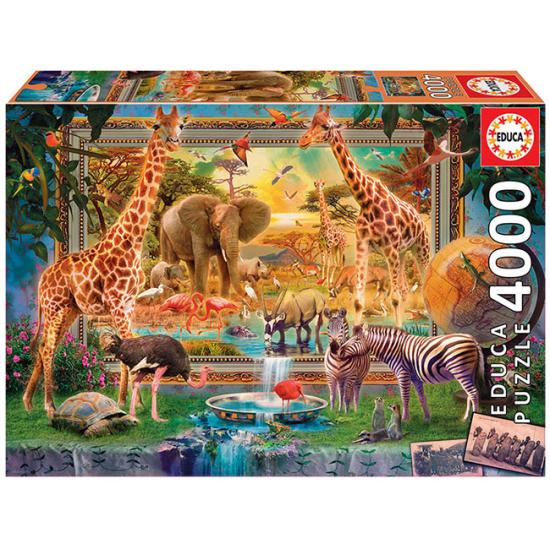 Puzzle Educa Retour de la Savane 4000 Pièces