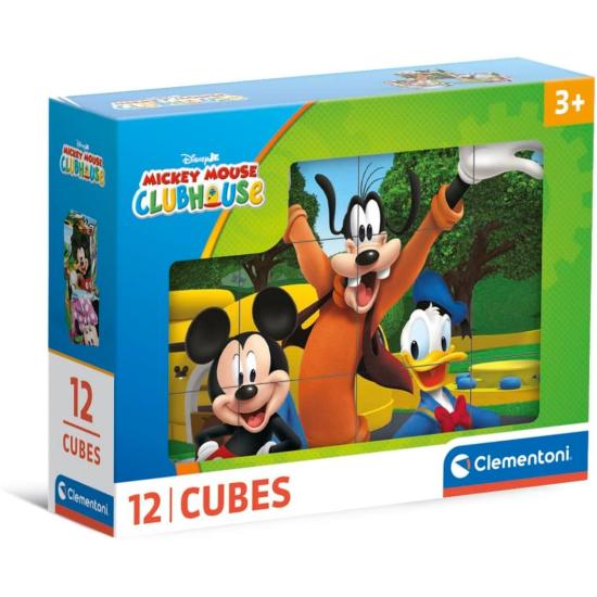 Puzzle en Cubes Clementoni Mickey Clubhouse 12 cubes