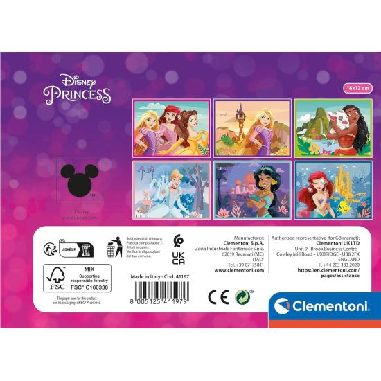 Puzzle en Cubes Clementoni Disney Princess 12 cubes