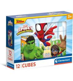 Puzzle en Cubes Clementoni Spidey 12 cubes