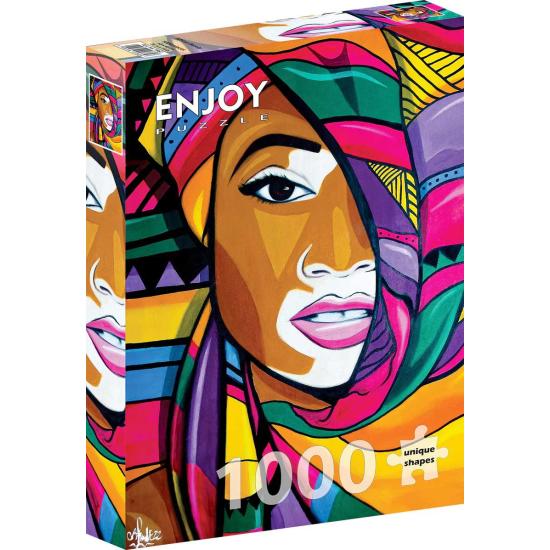 Puzzle Enjoy de la beauté africaine 1000 pièces