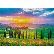 Puzzle Enjoy Lever De Soleil En Toscane 1000 pièces