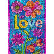 Puzzle Enjoy Amour Floral 1000 pièces