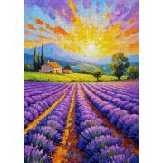 Puzzle Enjoy Coucher De Soleil Lavande 1000 pièces