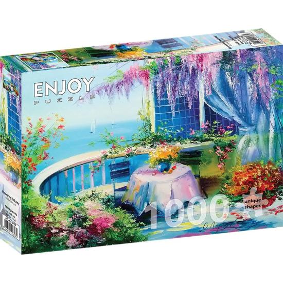 Puzzle balcon fleuri Enjoy 1000 pièces