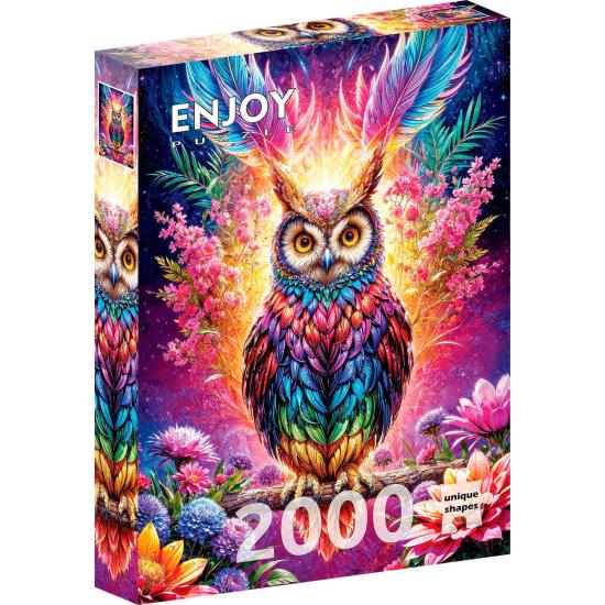 Puzzle Enjoy Hibou Néon de 2000 pièces Puzzle Enjoy Hibou Néon de 2000 pièces