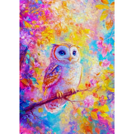 Puzzle Enjoy Hibou Pastel 1000 pièces