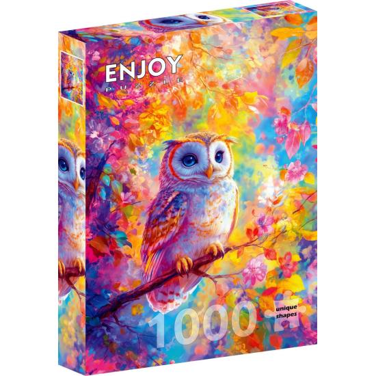 Puzzle Enjoy Hibou Pastel 1000 pièces