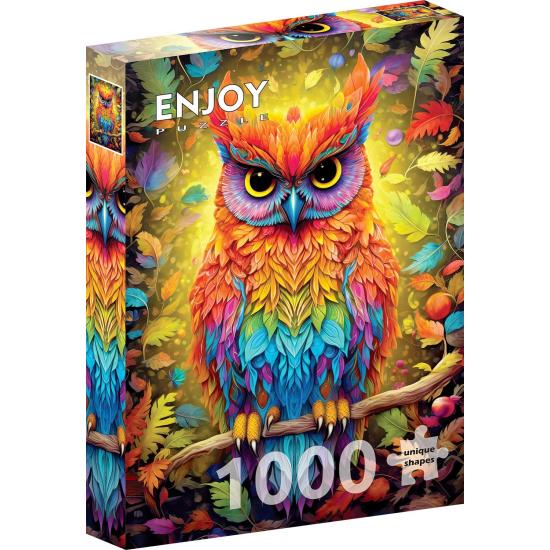 Puzzle Enjoy Hibou D'Automne de 1000 pièces