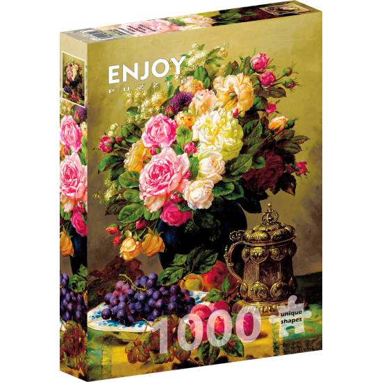 Puzzle Enjoy Still Life with Roses 1000 pièces