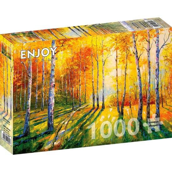 Puzzle Enjoy de la forêt de bouleaux 1000 pièces Puzzle Enjoy de la forêt de bouleaux 1000 pièces