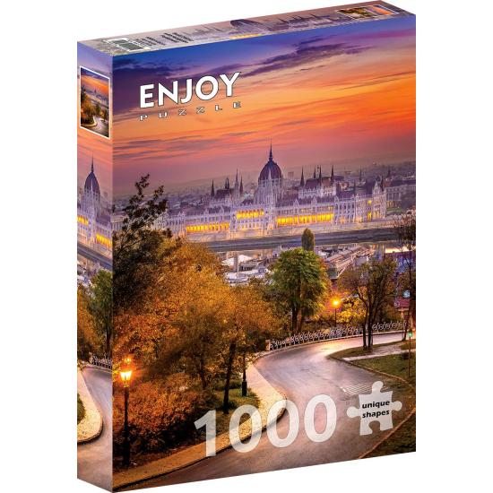 Puzzle Enjoy Buda, Parlement Hongrois de 1000 Pieces Puzzle Enjoy Buda, Parlement Hongrois de 1000 Pieces