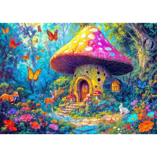 Puzzle Enjoy Champignon Cottage 1000 pièces