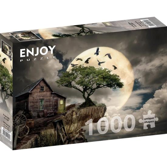 Puzzle Enjoy de la cabane en rondins sur la falaise 1000 pièc