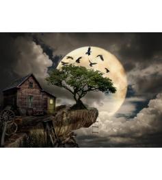 Puzzle Enjoy de la cabane en rondins sur la falaise 1000 pièc