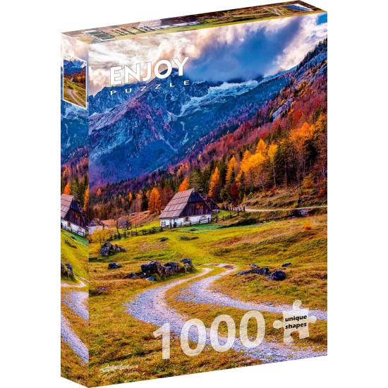 Puzzle Enjoy de la cabane dans les montagnes 1000 pièces