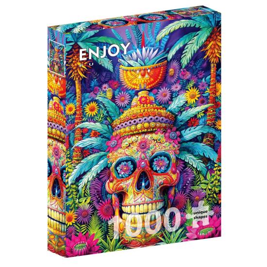 Puzzle Enjoy Crâne de la jungle de 1000 pièces