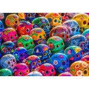 Puzzle Enjoy des crânes colorés 1000 pièces
