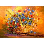 Puzzle Enjoy Panier avec Fleurs 1000 Pièces