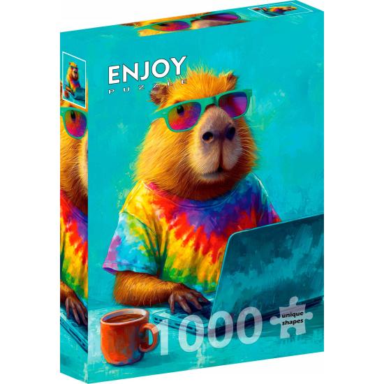Puzzle Enjoy Capybara Cool 1000 pièces