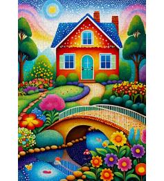 Puzzle Enjoy Maison De Couleurs 1000 pièces