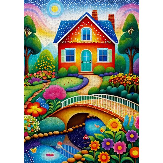 Puzzle Enjoy Maison De Couleurs 1000 pièces
