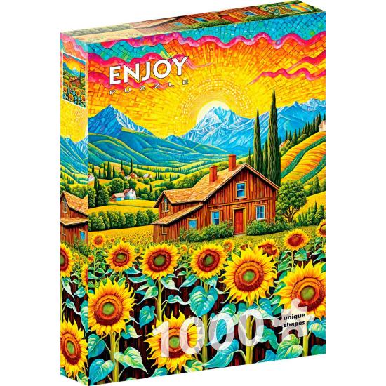 Puzzle Enjoy Maison De Tournesol 1000 pièces