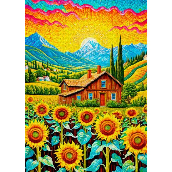 Puzzle Enjoy Maison De Tournesol 1000 pièces