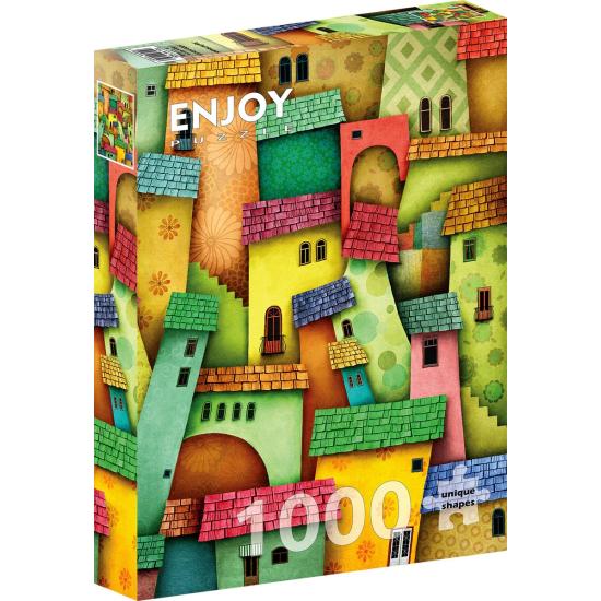 Puzzle Enjoy des maisons heureuses 1000 pièces