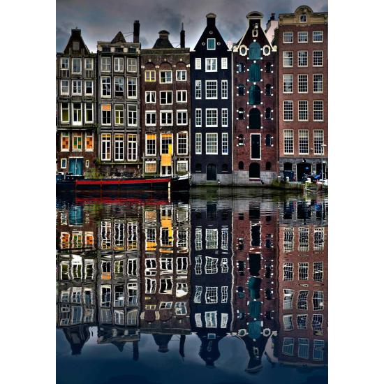 Puzzle Enjoy Maisons à Amsterdam de 1000 Pieces