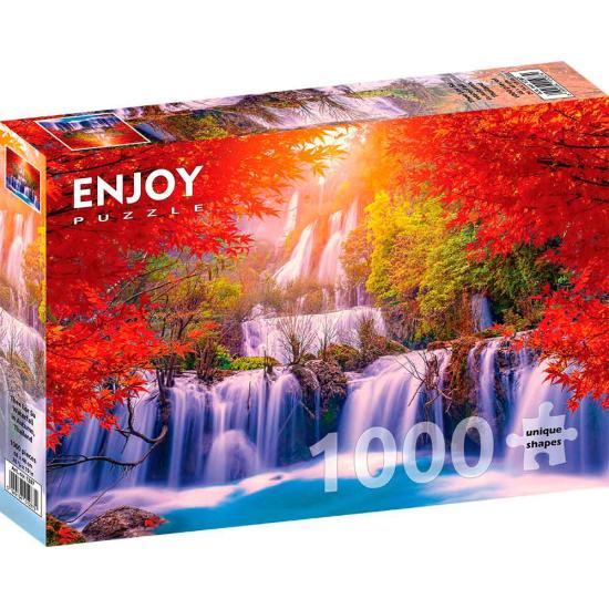 Puzzle Enjoy Thailand Waterfall in Autumn 1000 pièces