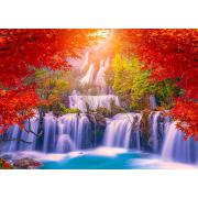 Puzzle Enjoy Thailand Waterfall in Autumn 1000 pièces