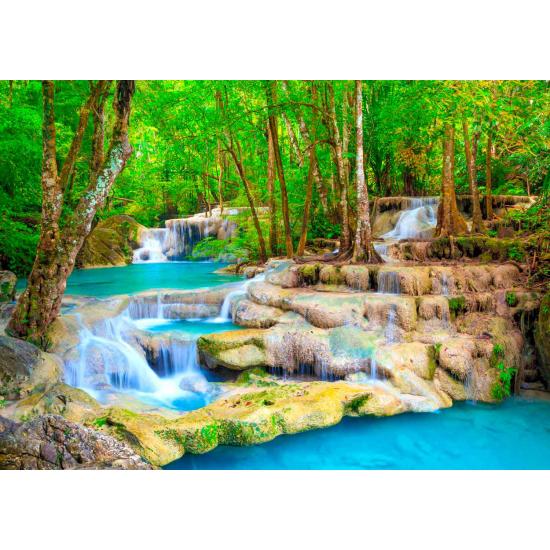 Puzzle Enjoy Cascade Turquoise Thaïlande de 1000 pièces Puzzle Enjoy Cascade Turquoise Thaïlande de 1000 pièces